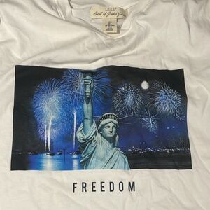 H and M Freedom Liberty T shirt